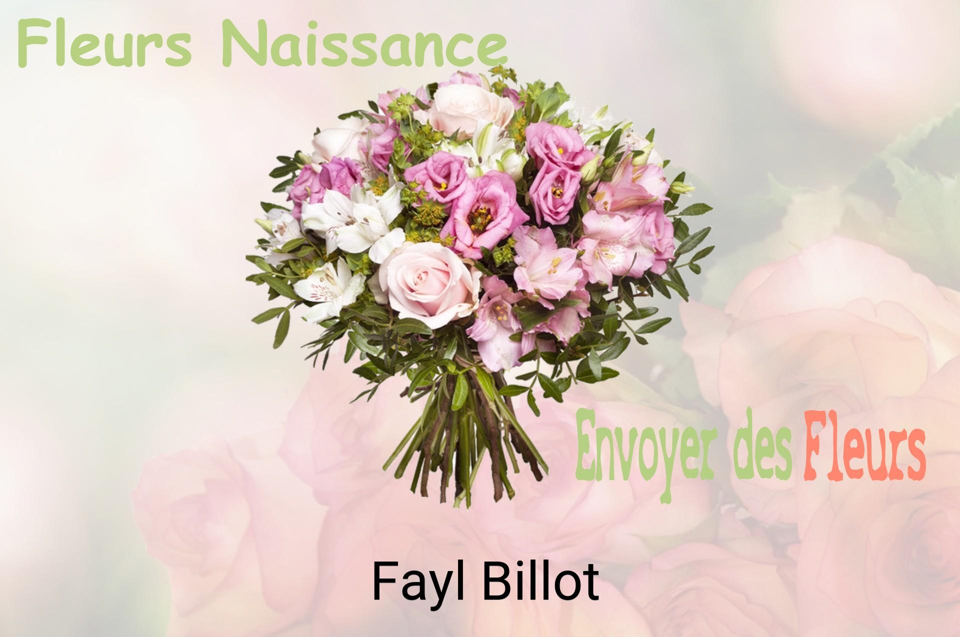 Bouquet de fleurs de naissance livré à Fayl-Billot